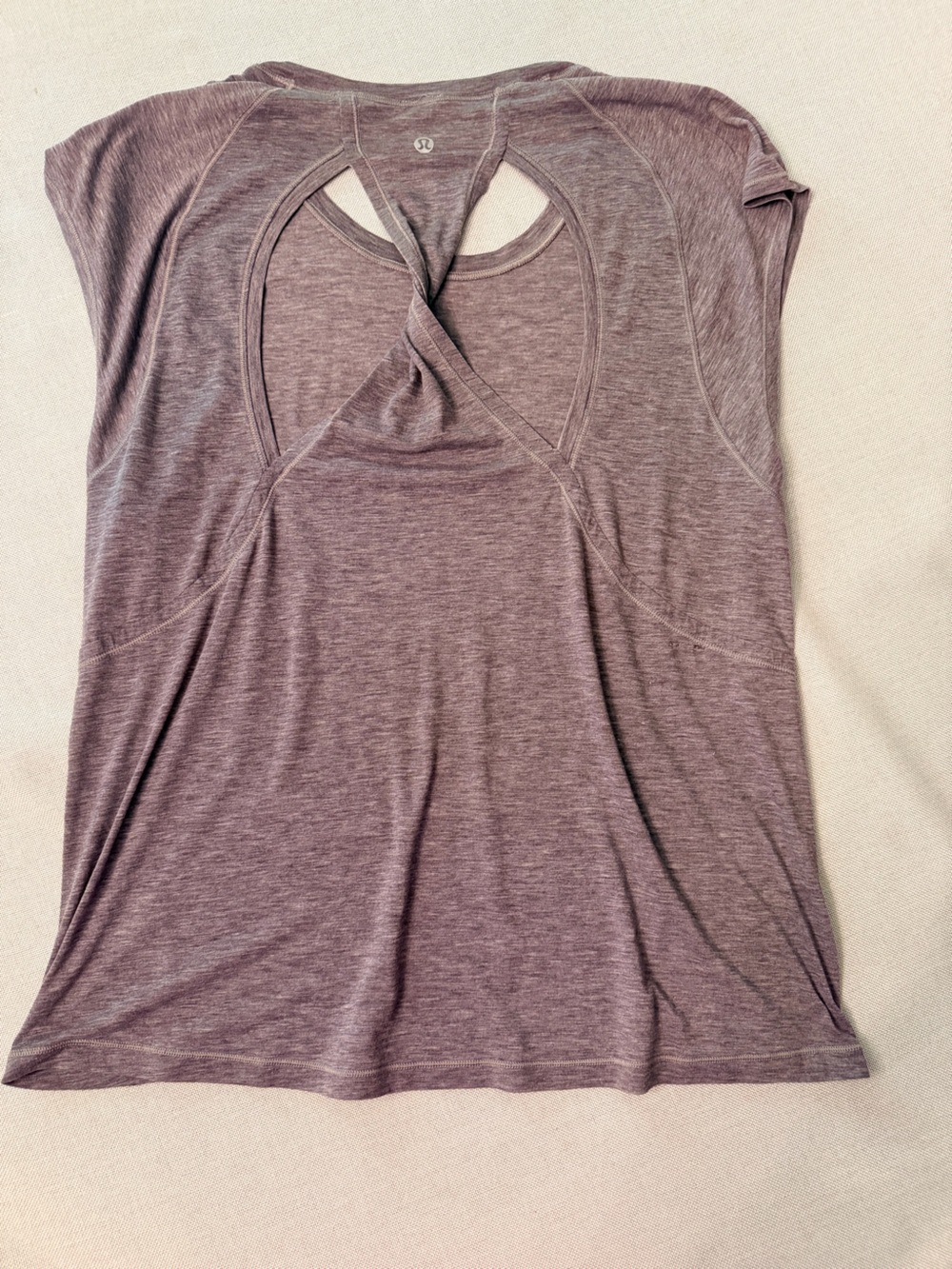 lululemon athletica Heathered Mauve Twist-Back Tank